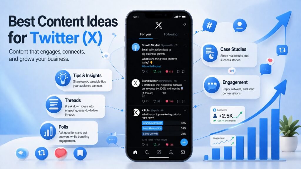 Best Content Ideas for Twitter (X) Business Growth