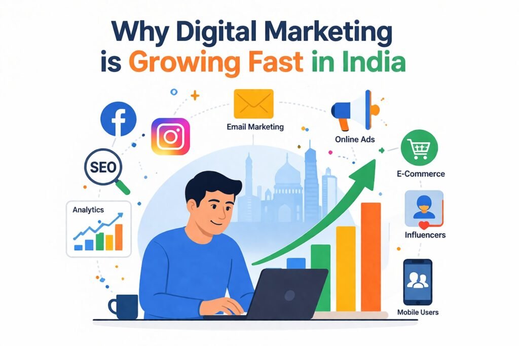 Why Digital Marketing is Growing Fast in India