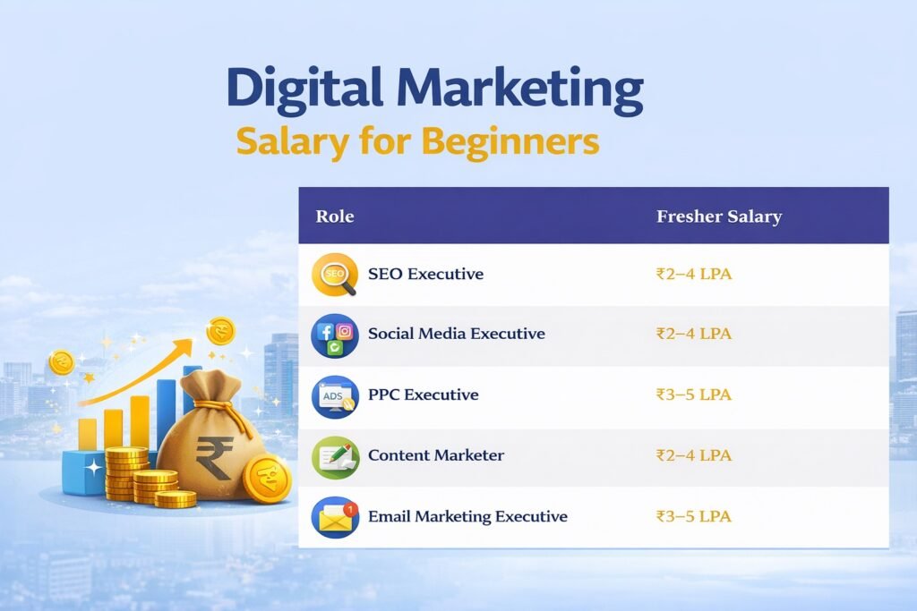 Digital Marketing Salary for Beginners​