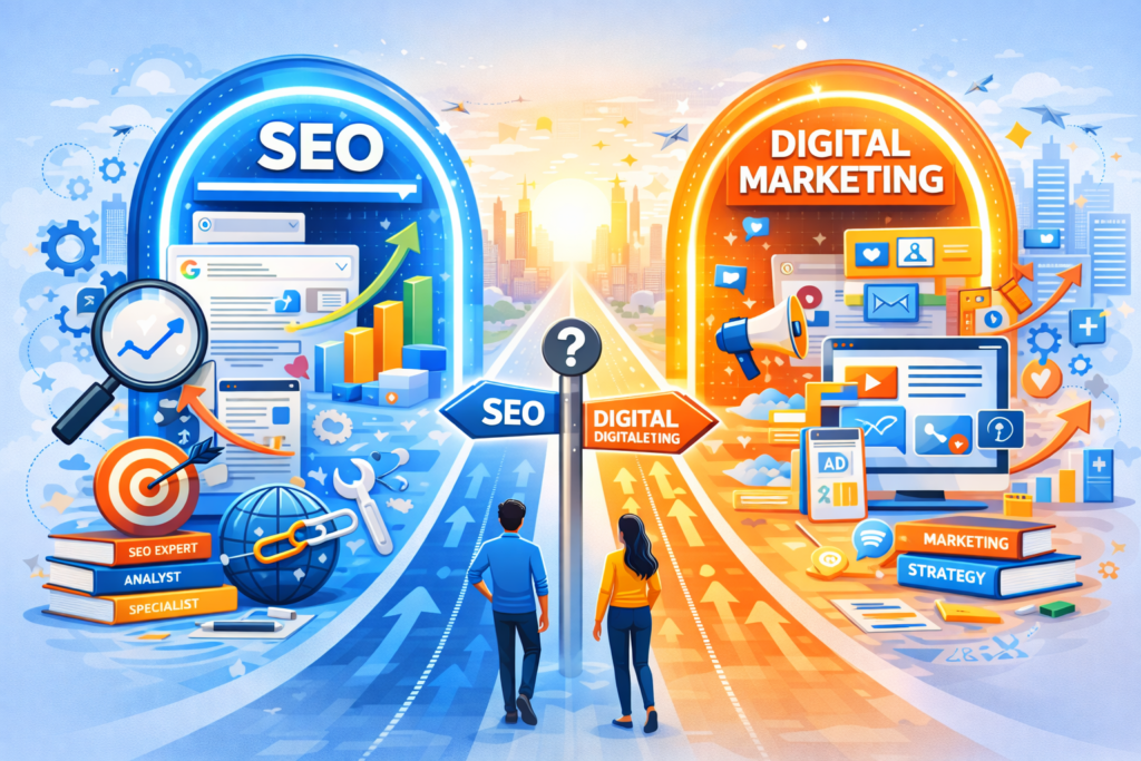 Future Scope in SEO vs Digital Marketing