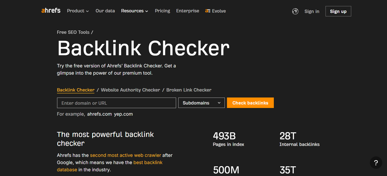 Ahrefs Free Backlink Checker - ASDM Institute