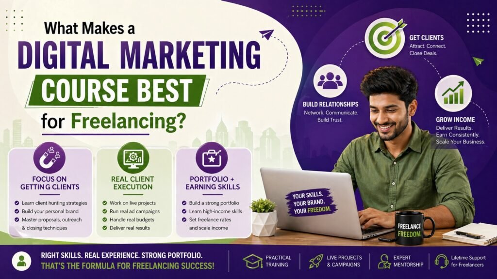 What Makes a Digital Marketing Course Best for Freelancing?