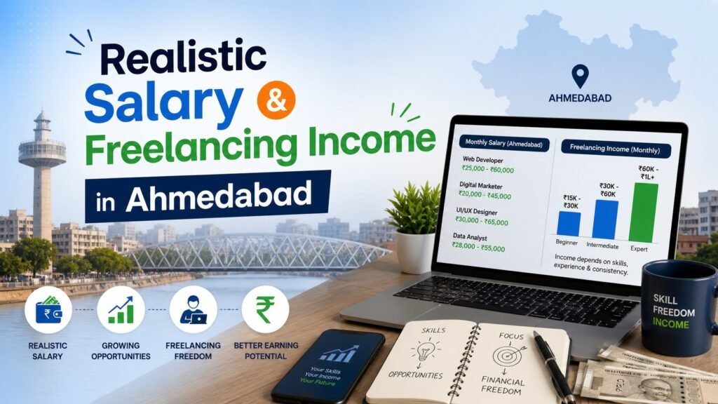 Realistic Salary & Freelancing Income in Ahmedabad