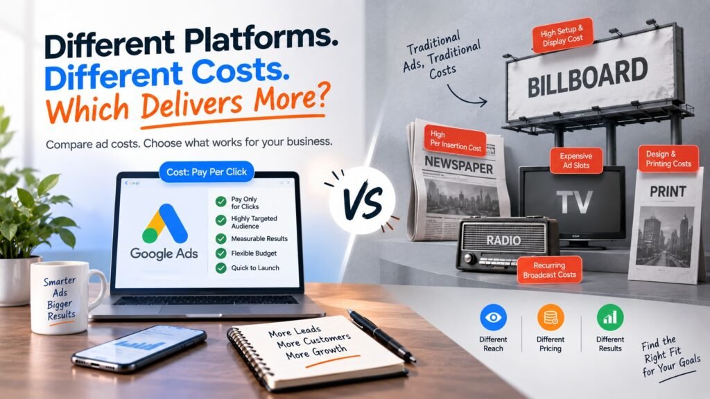 Google Ads vs Other Advertising Costs