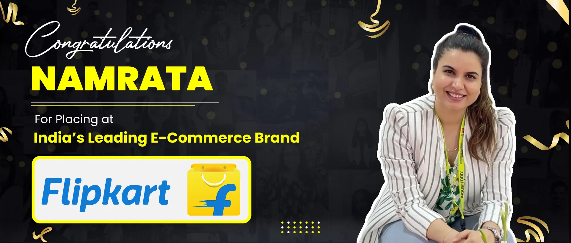 ASDM student Namrata placed at Flipkart after completing digital marketing training