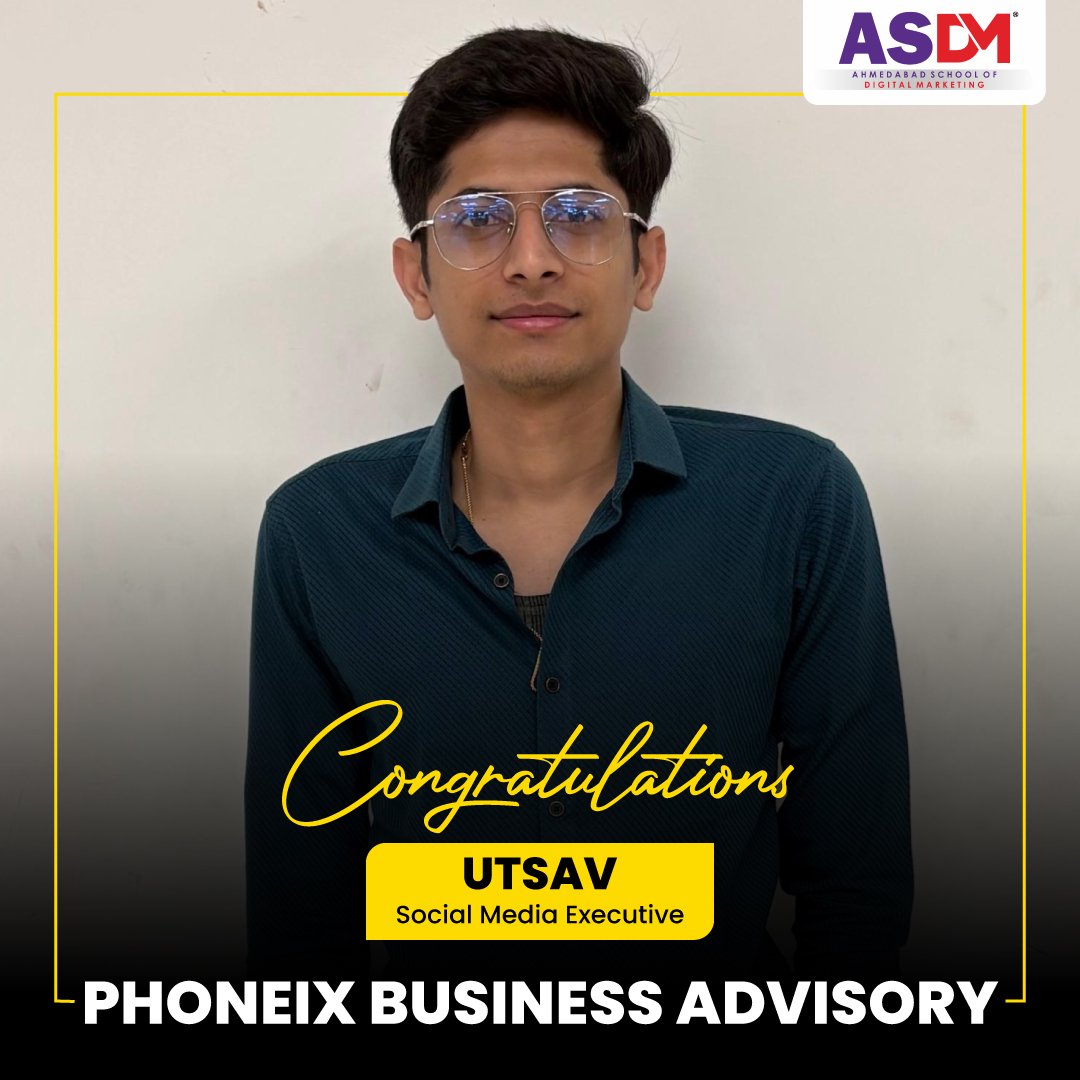 ASDM institute placement achievement in Ahmedabad