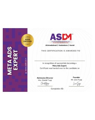 ASDM certification card