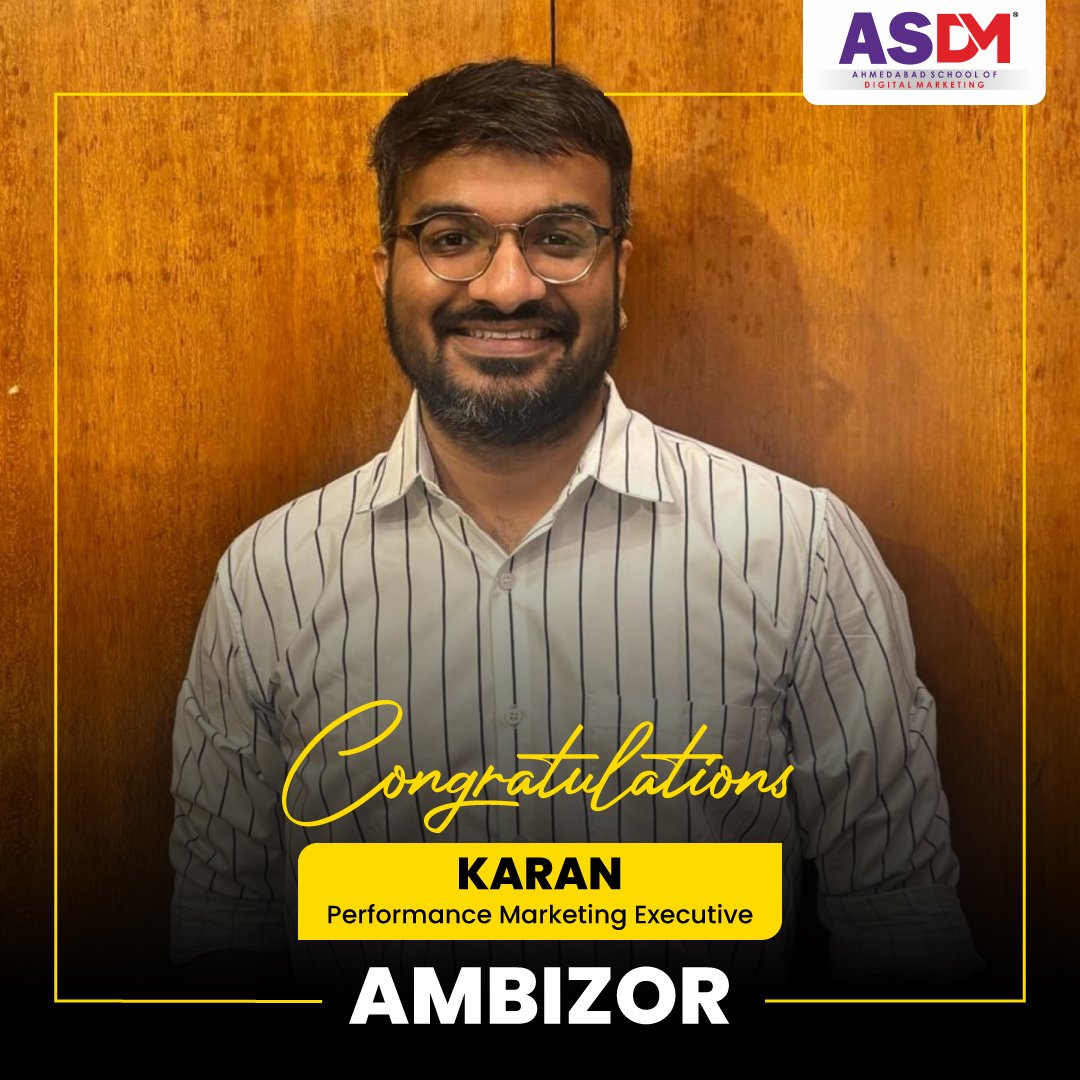ASDM Ahmedabad digital marketing career success