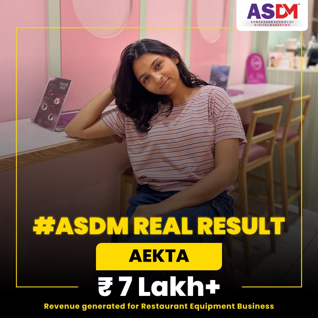 Digital marketing training with placement at ASDM Ahmedabad